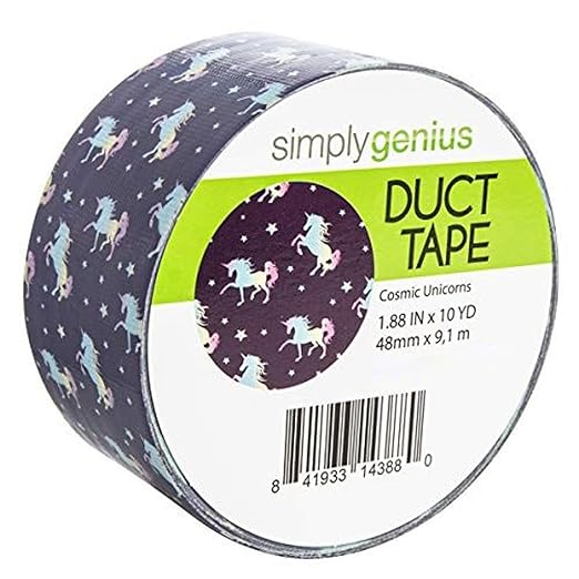 Simply Genius Patterned Duct Tape Unicorn