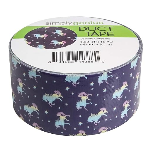 Simply Genius Patterned Duct Tape Unicorn